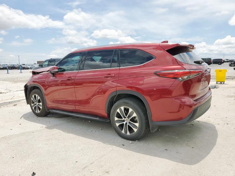 5TDGZRAHXMS049707 - 2021 TOYOTA HIGHLANDER XLE Kırmızı fotoğraf 2