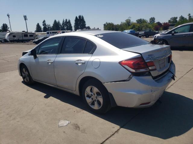 2HGFB2F56DH601547 - 2013 HONDA CIVIC LX فضي صورة 2