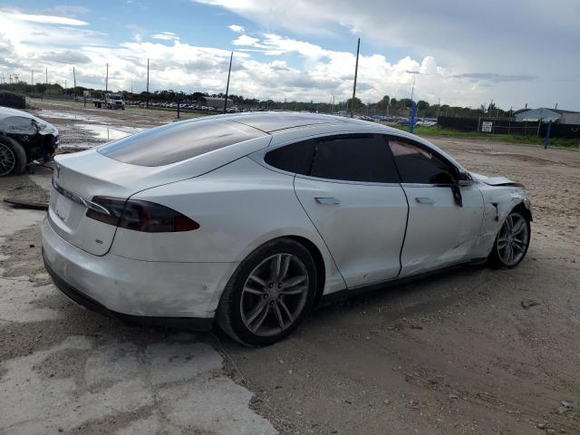 5YJSA1H14FFP73721 - 2015 TESLA MODEL S 85 WHITE photo 3