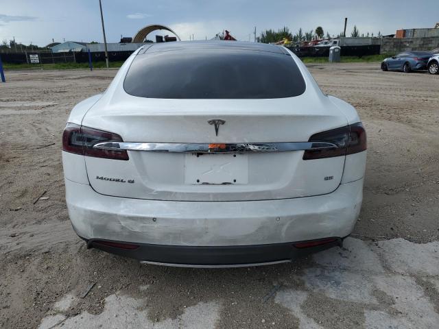 5YJSA1H14FFP73721 - 2015 TESLA MODEL S 85 WHITE photo 6