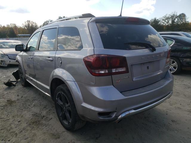 3C4PDDGG0JT431049 - 2018 DODGE JOURNEY CROSSROAD SILVER photo 3