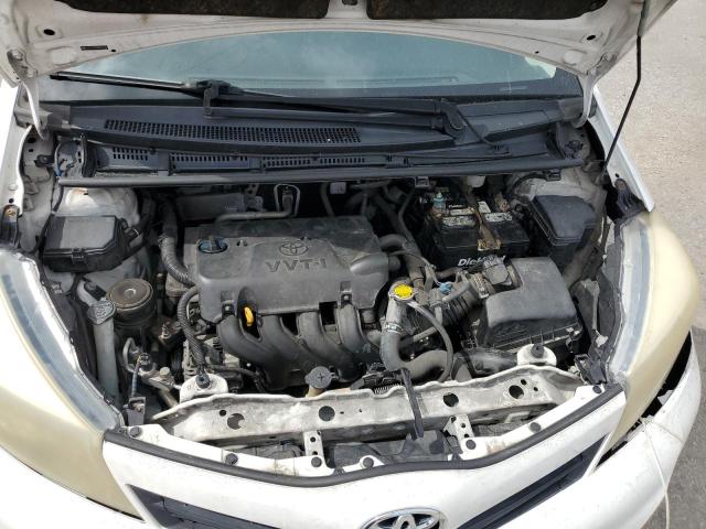 JTDKTUD39DD551800 - 2013 TOYOTA YARIS WHITE photo 7