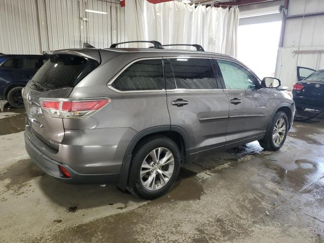 5TDJKRFH6FS202525 - 2015 TOYOTA HIGHLANDER XLE GRAY photo 3