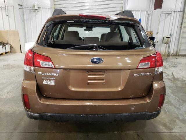 4S4BRCAC6D3278569 - 2013 SUBARU OUTBACK 2.5I BROWN photo 6