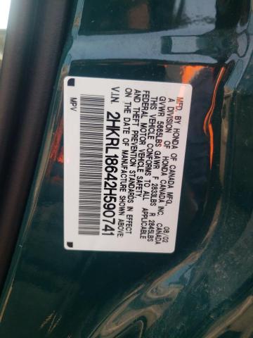 2HKRL18642H590741 - 2002 HONDA ODYSSEY EX GREEN photo 13