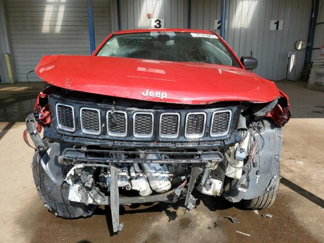 3C4NJDAB9JT361578 - 2018 JEEP COMPASS SPORT Czerwony zdjęcie 5