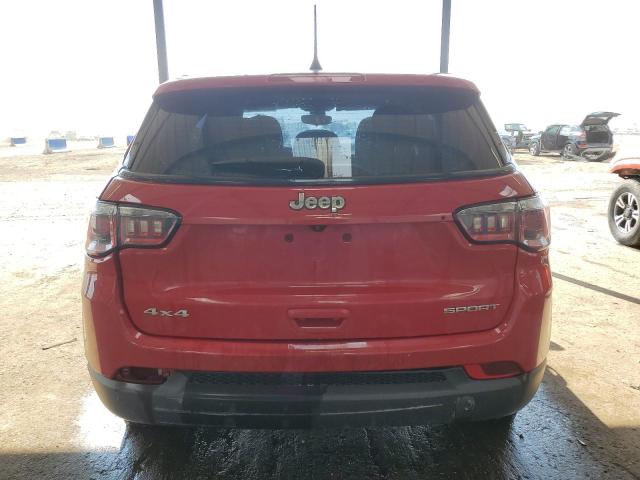 3C4NJDAB9JT361578 - 2018 JEEP COMPASS SPORT Czerwony zdjęcie 6