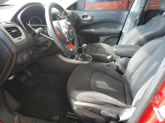 3C4NJDAB9JT361578 - 2018 JEEP COMPASS SPORT Czerwony zdjęcie 7