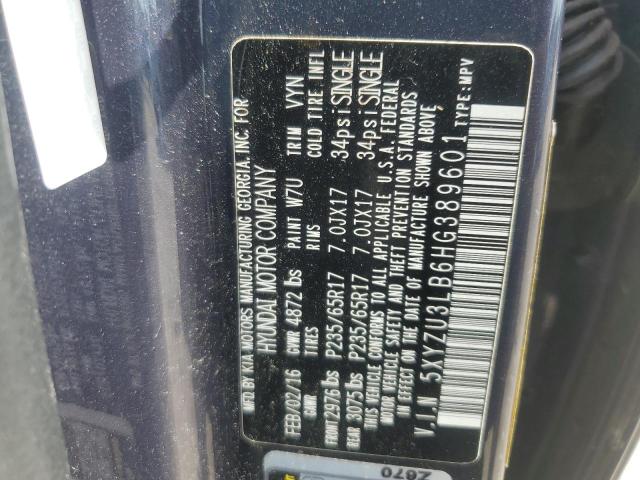 5XYZU3LB6HG389601 - 2017 HYUNDAI SANTA FE SPORT ნაცრისფერი ფოტო 13