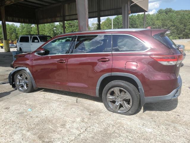 5TDDZRFH6JS851470 - 2018 TOYOTA HIGHLANDER LIMITED BURGUNDY photo 2