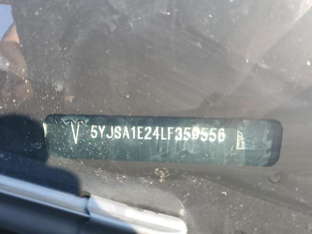 5YJSA1E24LF359556 - 2020 TESLA MODEL S GRAY photo 12