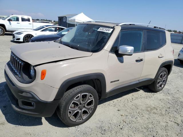 ZACCJBDT9FPB38648 - 2015 JEEP RENEGADE LIMITED CREAM photo 1