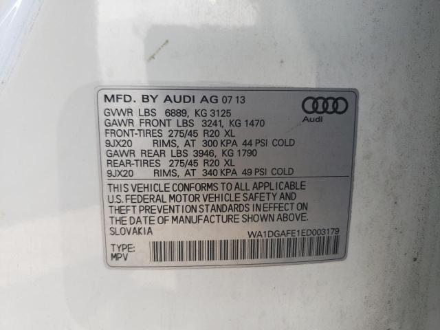 WA1DGAFE1ED003179 - 2014 AUDI Q7 PRESTIGE 白色 照片 14