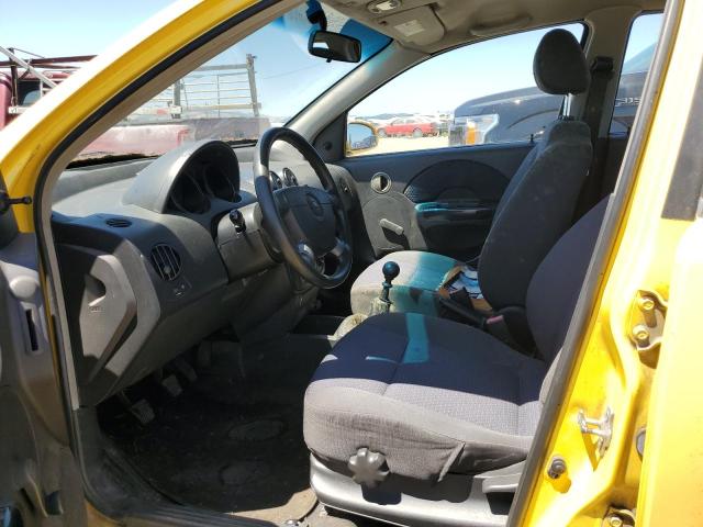 KL1TD66678B241528 - 2008 CHEVROLET AVEO BASE Sarı foto 7
