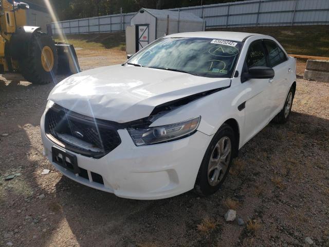 1FAHP2MK7EG151234 - 2014 FORD TAURUS POLICE INTERCEPTOR WHITE photo 2