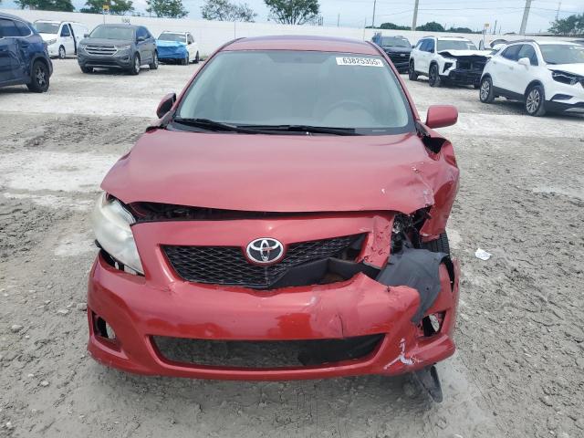 JTDBL40EX99024186 - 2009 TOYOTA COROLLA BASE Qırmızı foto 5