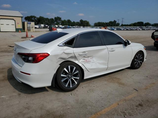 JHMFE1F72NX007356 - 2022 HONDA CIVIC EX WHITE photo 3