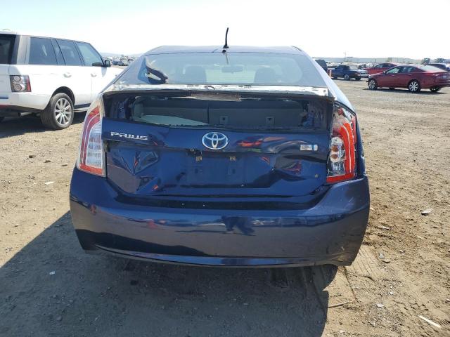 JTDKN3DUXC1552015 - 2012 TOYOTA PRIUS BLUE photo 6