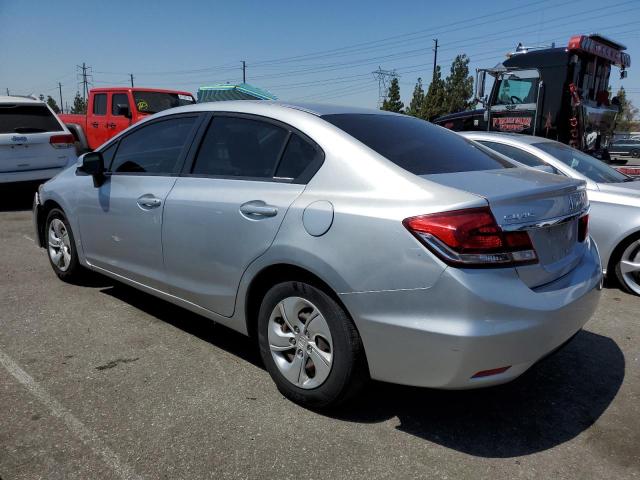 19XFB2F57DE224110 - 2013 HONDA CIVIC LX SILVER photo 2