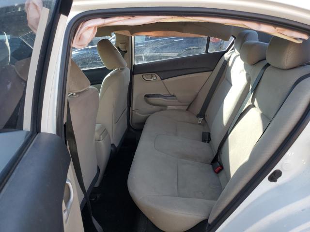 19XFB2F56DE045346 - 2013 HONDA CIVIC LX WHITE photo 10
