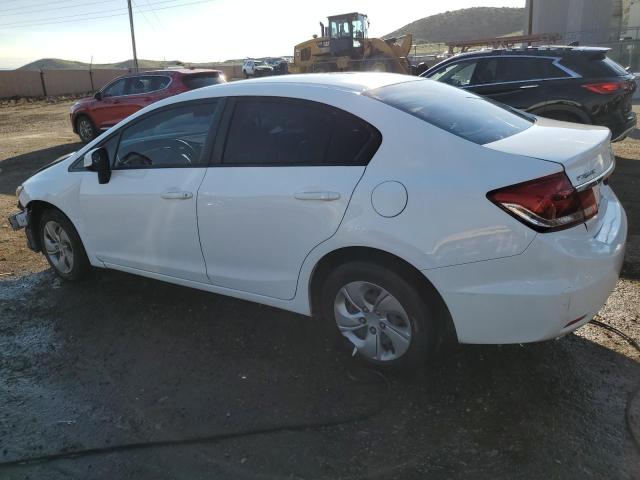 19XFB2F56DE045346 - 2013 HONDA CIVIC LX WHITE photo 2