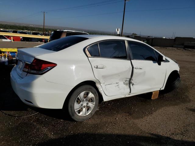 19XFB2F56DE045346 - 2013 HONDA CIVIC LX WHITE photo 3