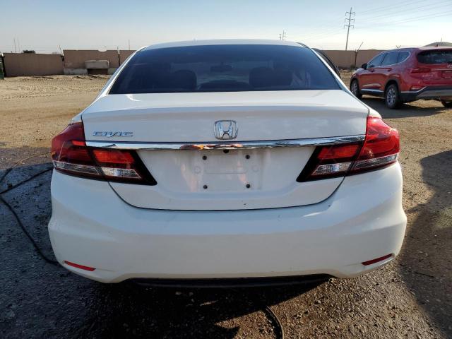 19XFB2F56DE045346 - 2013 HONDA CIVIC LX WHITE photo 6