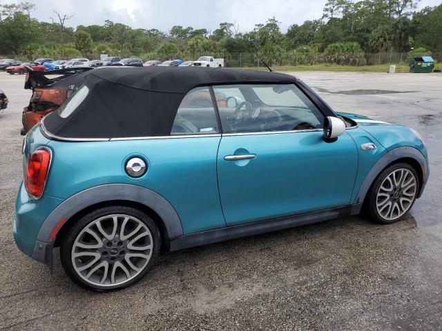 WMWWG9C31H3C82417 - 2017 MINI COOPER S TURQUOISE photo 3