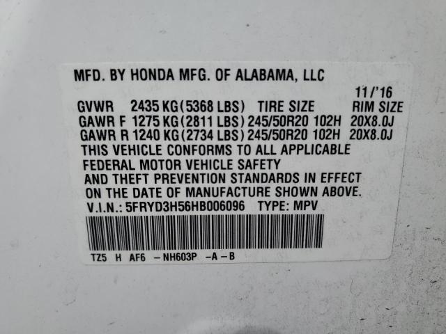 5FRYD3H56HB006096 - 2017 ACURA MDX TECHNOLOGY 白色 照片 13