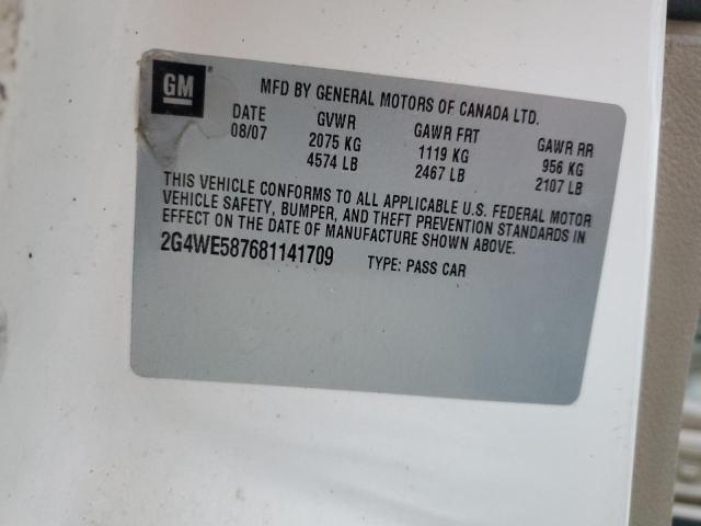 2G4WE587681141709 - 2008 BUICK LACROSSE CXS WHITE photo 12