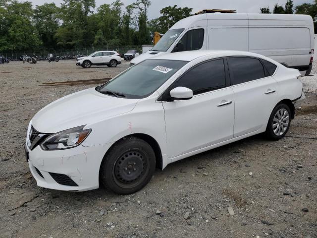 3N1AB7AP9HY264020 - 2017 NISSAN SENTRA S WHITE photo 1