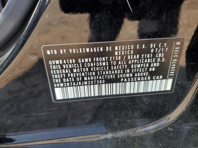 3VW2B7AJ8JM207380 - 2018 VOLKSWAGEN JETTA S Qara foto 13