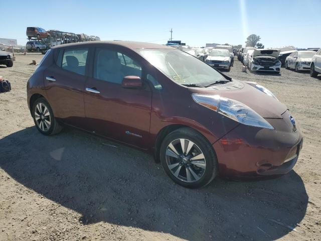 1N4BZ0CP4GC301912 - 2016 NISSAN LEAF SV BURGUNDY photo 4