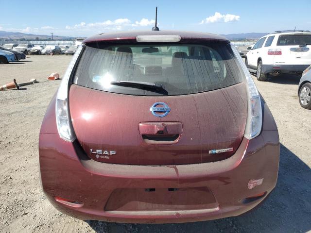 1N4BZ0CP4GC301912 - 2016 NISSAN LEAF SV BURGUNDY photo 6