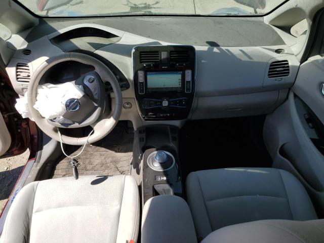 1N4BZ0CP4GC301912 - 2016 NISSAN LEAF SV BURGUNDY photo 8