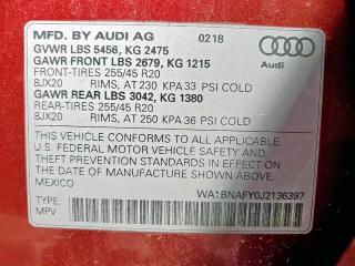 WA1BNAFY0J2136397 - 2018 AUDI Q5 PREMIUM PLUS RED photo 14