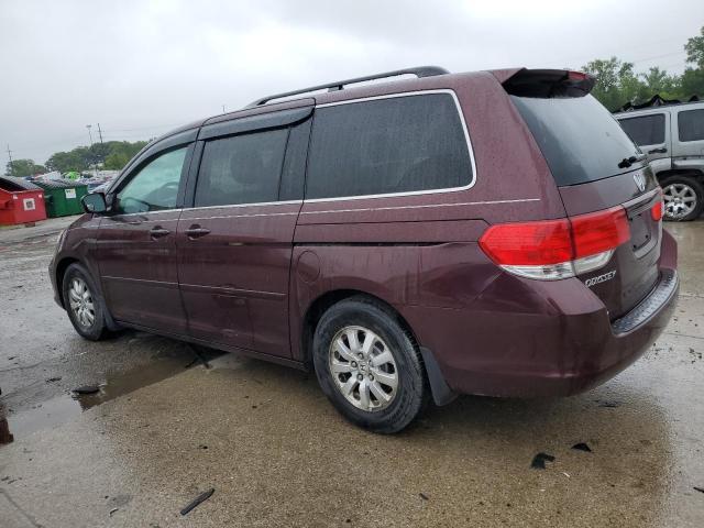 5FNRL3H43AB052443 - 2010 HONDA ODYSSEY EX BURGUNDY photo 2