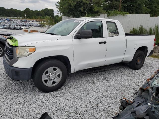 5TFRM5F18EX075911 - 2014 TOYOTA TUNDRA DOUBLE CAB SR/SR5 WHITE photo 1
