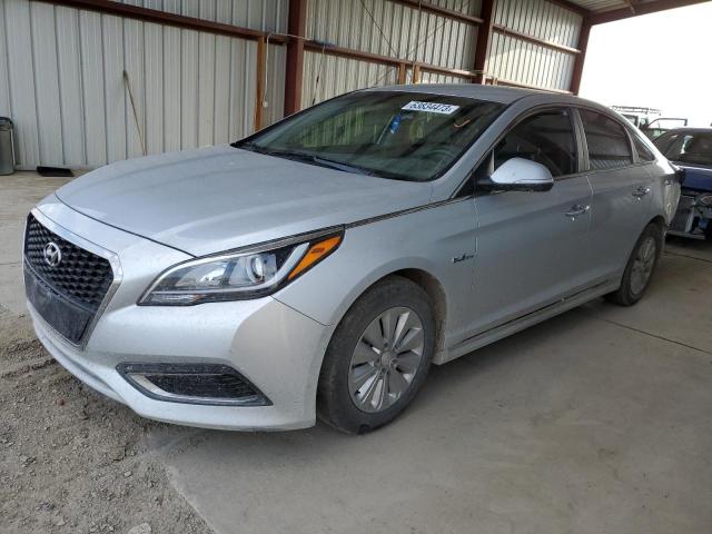 KMHE24L15HA047635 - 2017 HYUNDAI SONATA HYBRID SILVER photo 1