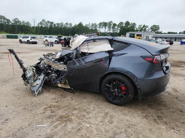 5YJYGDEF5MF240249 - 2021 TESLA MODEL Y GRAY photo 2