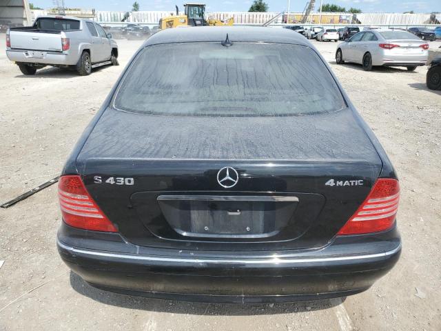 WDBNG83J13A370407 - 2003 MERCEDES-BENZ S 430 4MATIC BLACK photo 6