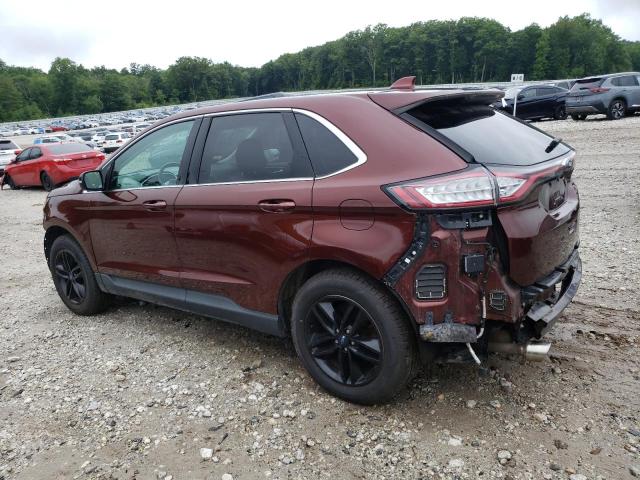 2FMTK4J90FBC04831 - 2015 FORD EDGE SEL BURGUNDY photo 2