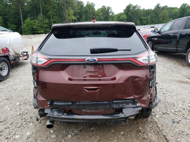 2FMTK4J90FBC04831 - 2015 FORD EDGE SEL BURGUNDY photo 6