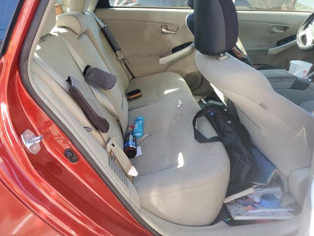 JTDKN3DU9F1937098 - 2015 TOYOTA PRIUS RED photo 10