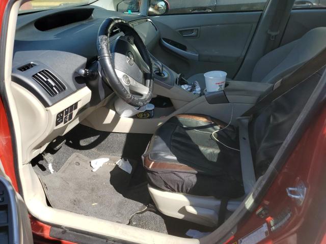 JTDKN3DU9F1937098 - 2015 TOYOTA PRIUS RED photo 7