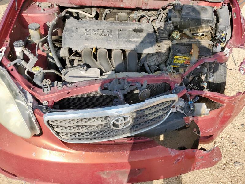 JTDBR32E370100791 - 2007 TOYOTA COROLLA CE 红色 照片 11