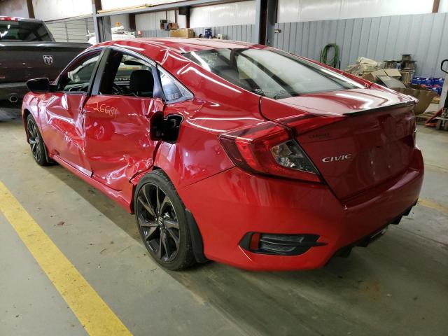 2HGFC2F86KH559837 - 2019 HONDA CIVIC SPORT 红色 照片 3