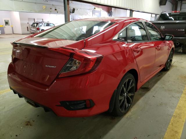 2HGFC2F86KH559837 - 2019 HONDA CIVIC SPORT 红色 照片 4
