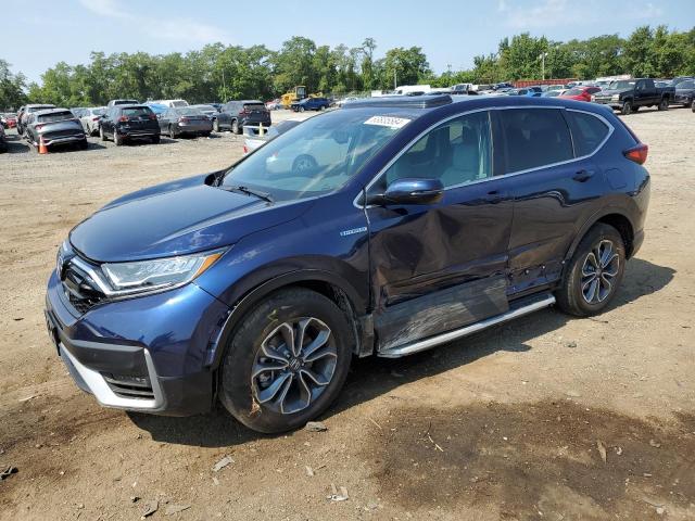 5J6RT6H88NL027524 - 2022 HONDA CR-V EXL BLUE photo 1