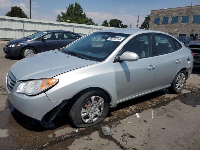 KMHDU4AD0AU124323 - 2010 HYUNDAI ELANTRA BLUE SILVER photo 1